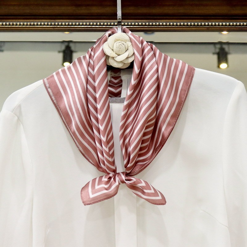 100% Pure Silk Scarf Women Hij - Silk Tie Striped recensie en prijs