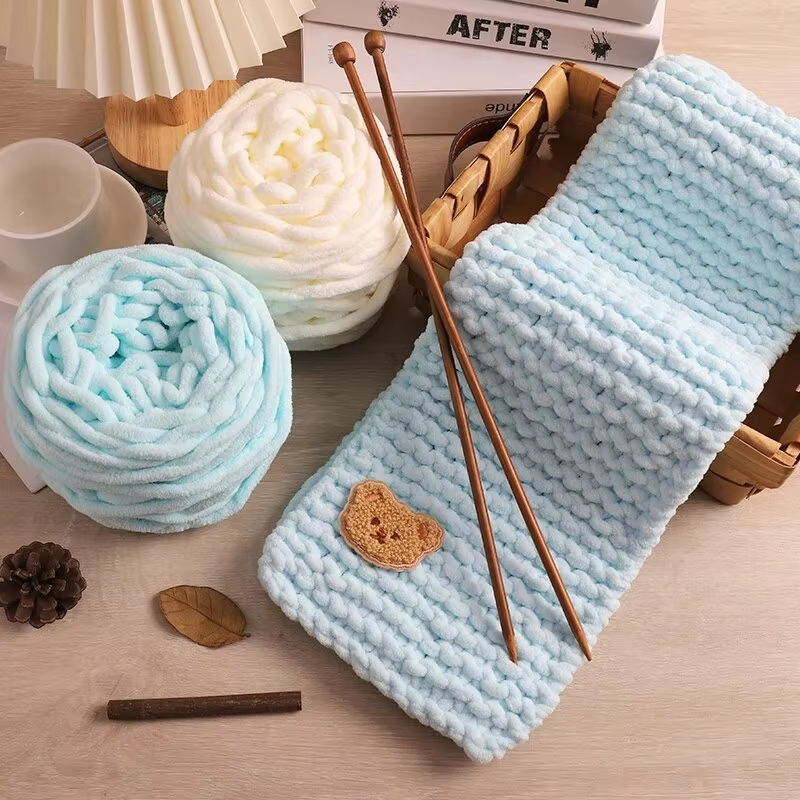 3PCS 300g Chenille Knitting Ya - Woven Scarf Blanket recensie en prijs