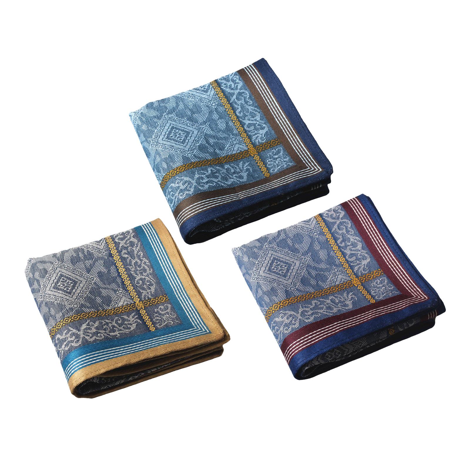 3Pcs Pocket Square Hankies Jac - Handkerchief Cotton Men recensie en prijs