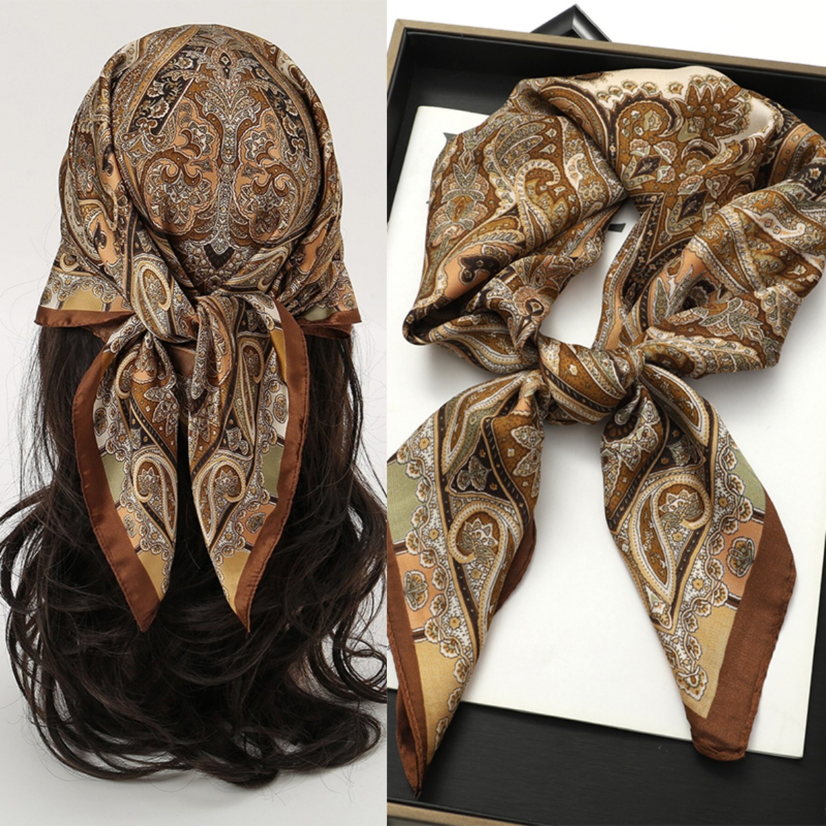 Bohemian Style Print Luxury Br - Head Wrap Turban recensie en prijs