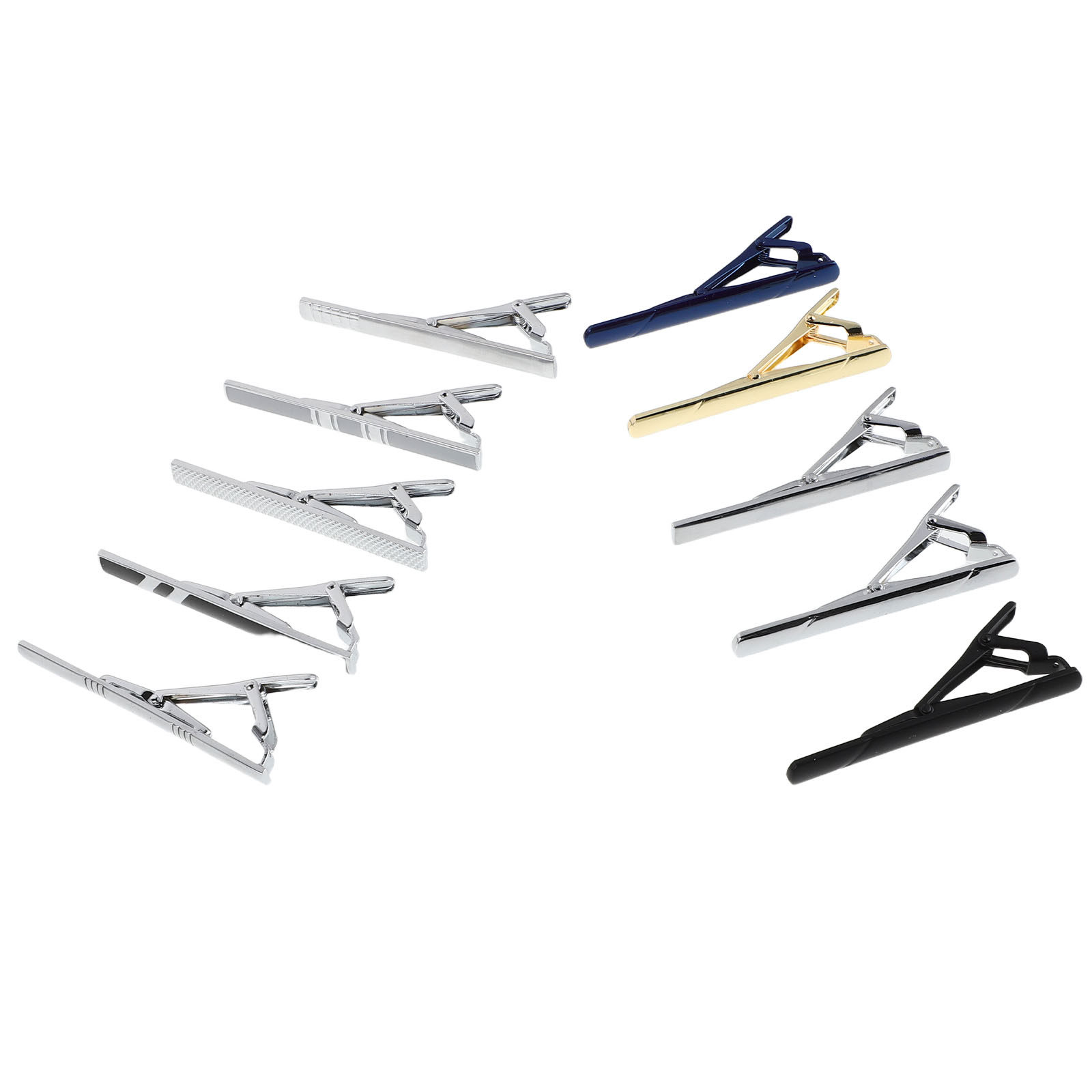 10Pcs Tie Clip Set for Men Ele - Tie Bar Set Gift recensie en prijs