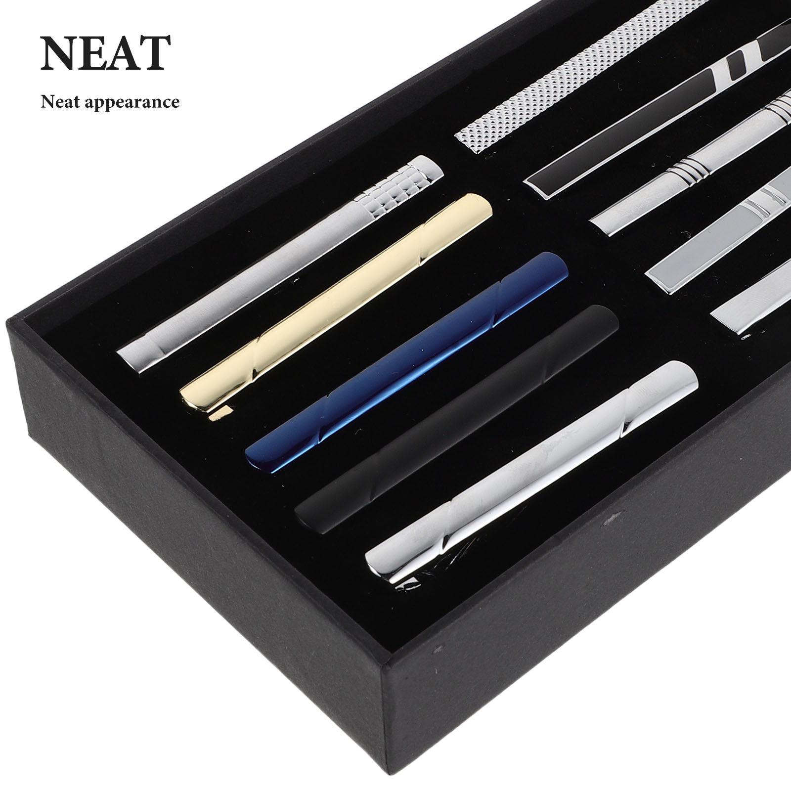 10Pcs Tie Clip Set for Men Ele - Tie Bar Set Gift recensie en prijs