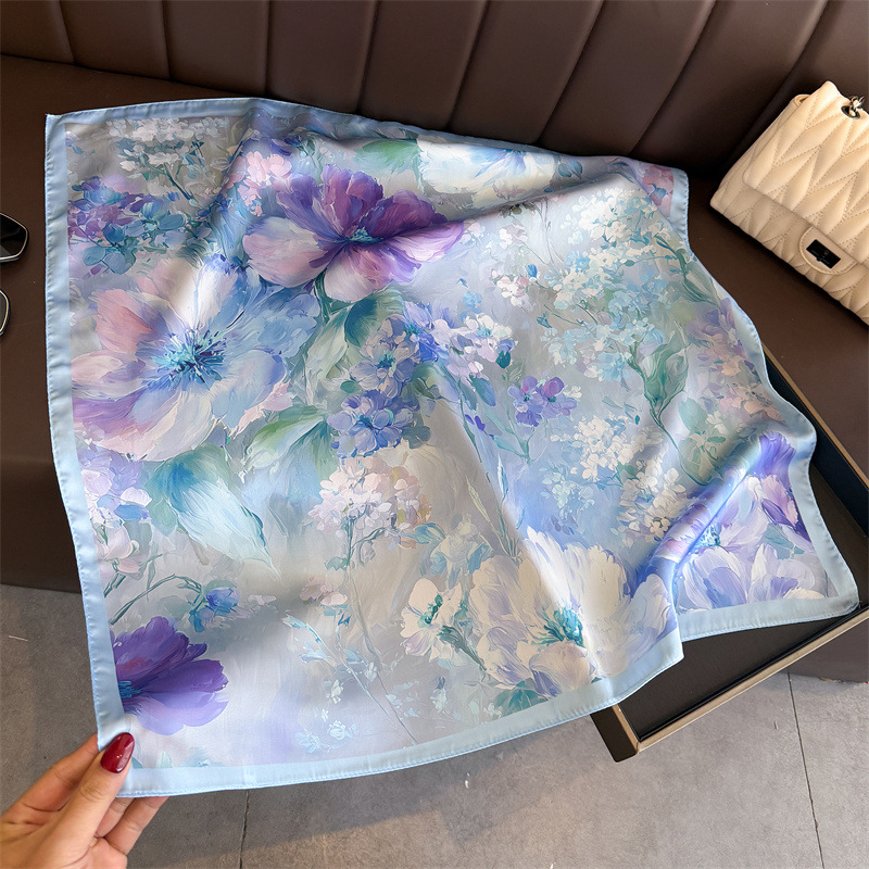 2026 New Floral Print Silk Squ - Ascot Neck Scarf recensie en prijs