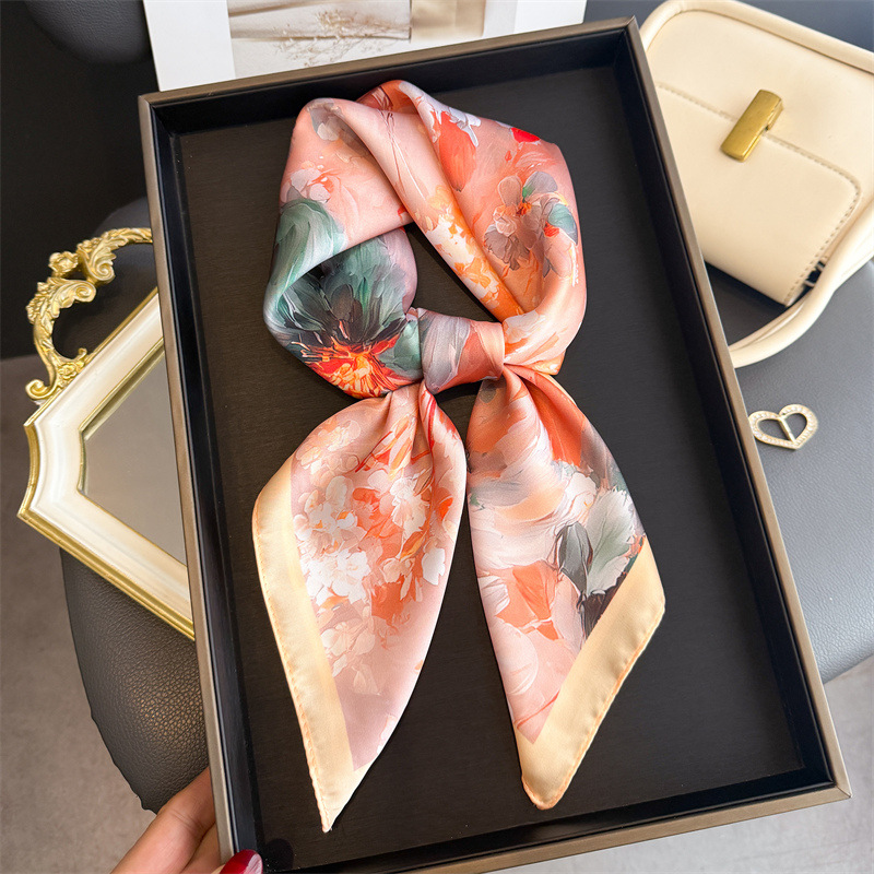 2026 New Floral Print Silk Squ - Ascot Neck Scarf recensie en prijs