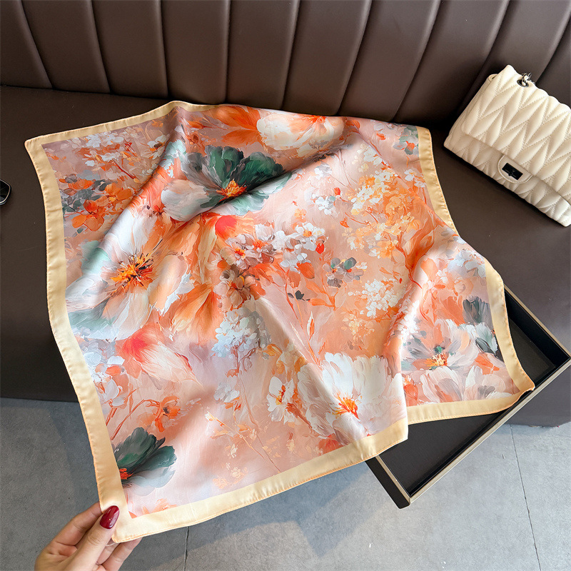 2026 New Floral Print Silk Squ - Ascot Neck Scarf recensie en prijs