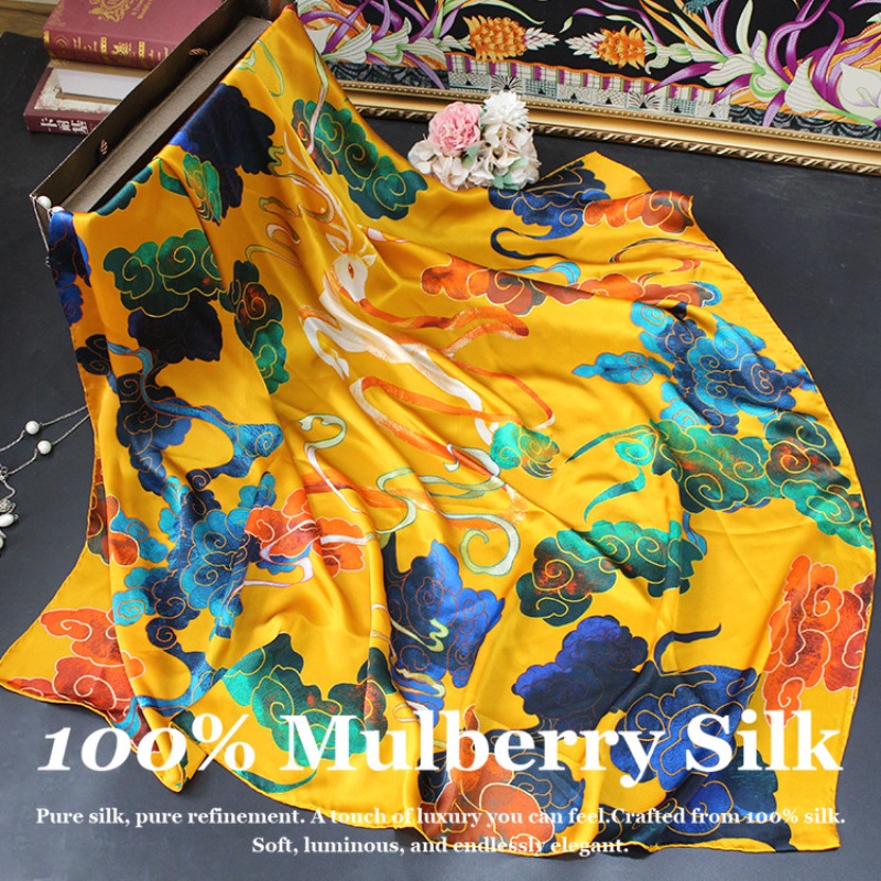 New Luxury 110x110cm Real Silk - Pashmina Wrap Large recensie en prijs