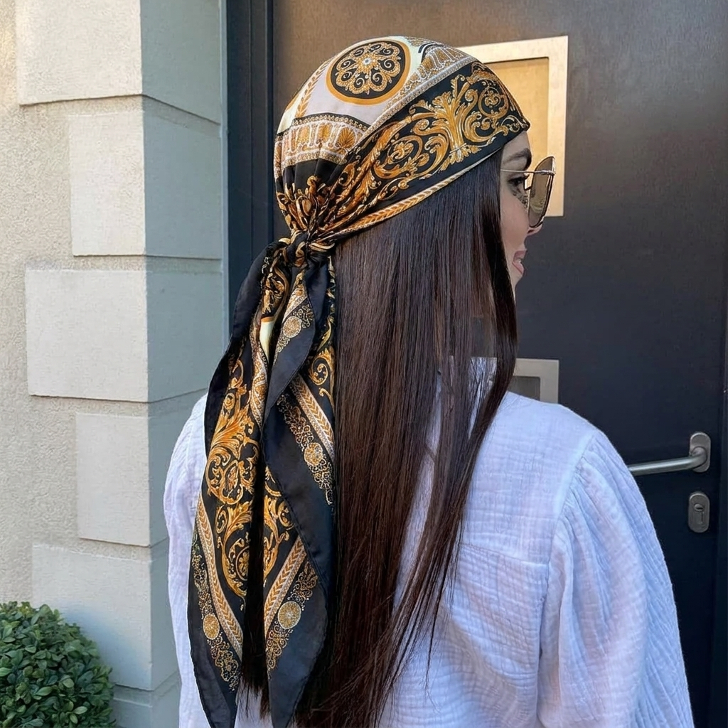 Silk Shawl Satin Square Scarf  - Scarf Silk Square recensie en prijs