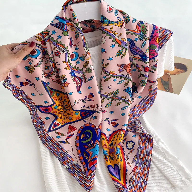 2024 90*90cm Square Scarf Twil - Bandana Cotton recensie en prijs