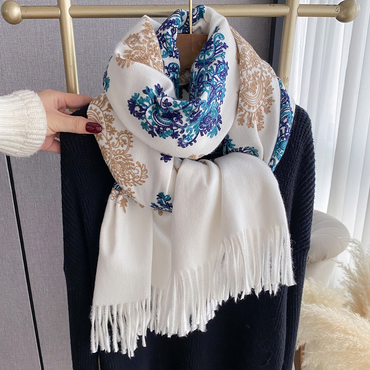 Women Fashion Winter Warm Cash - Woven Scarf Blanket recensie en prijs