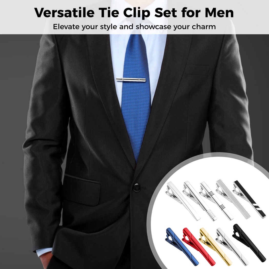 10Pcs Tie Clips Tie Clip Set F - Tie Bar Set Gift recensie en prijs