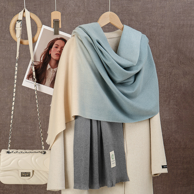 New 2024 Gradient Cashmere Sca - Woven Scarf Blanket recensie en prijs