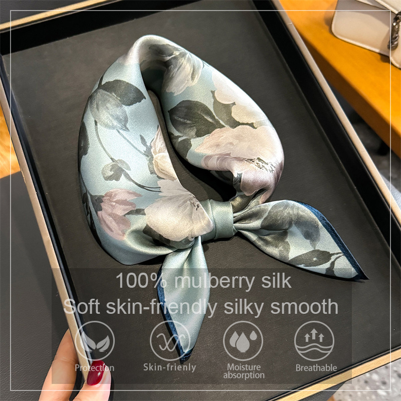 100% Silk Scarf Bandana Women  - Scarf Silk Square recensie en prijs