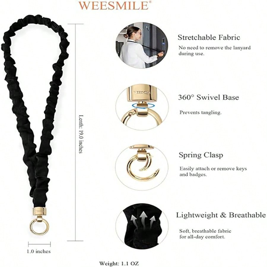 Fashion Scrunchie Lanyard with - Lanyard Badge Holder recensie en prijs