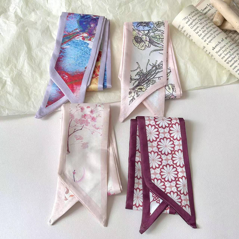 Fashion Women Silk Satin Skinn - Ascot Neck Scarf recensie en prijs