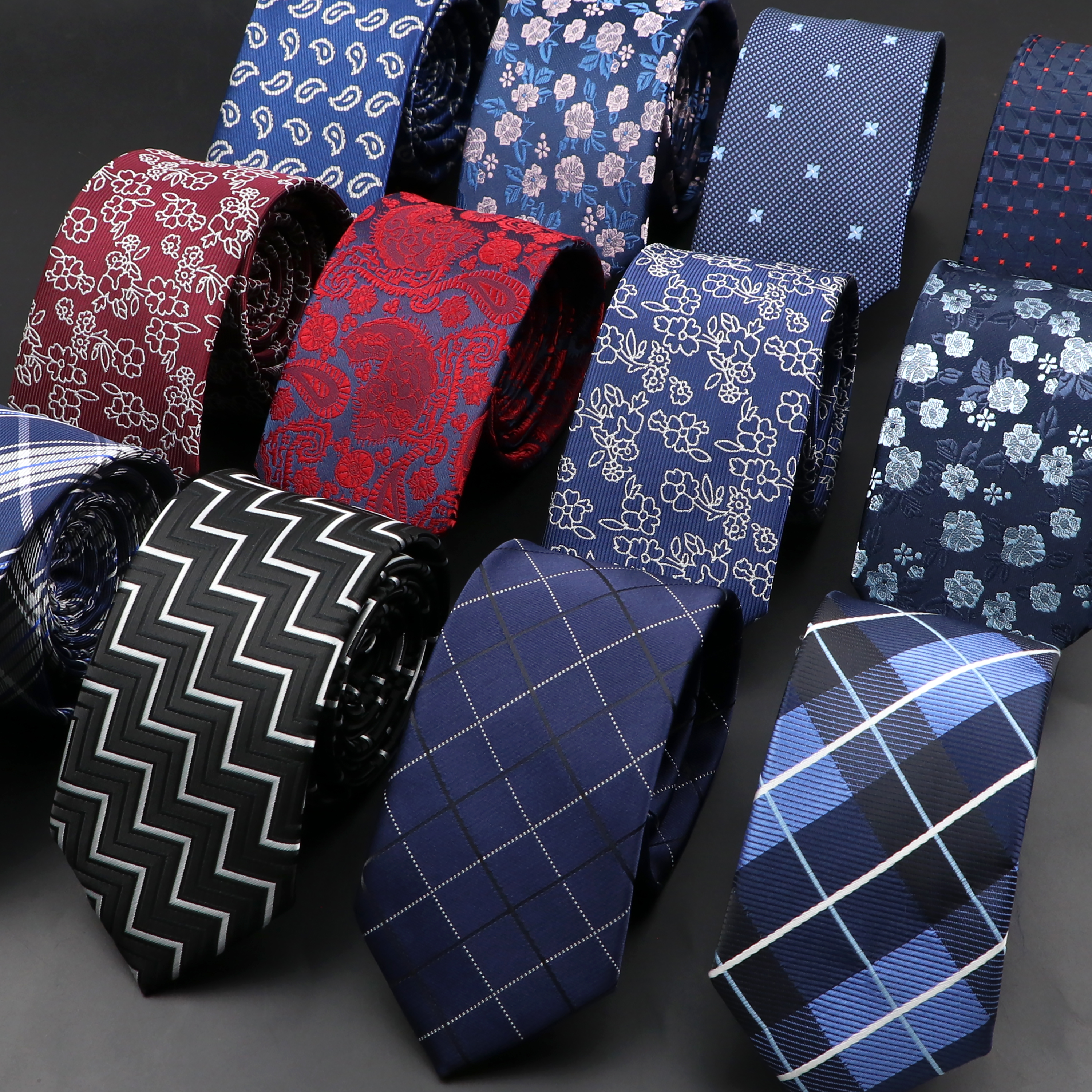 New Men Ties Solid Color Strip - Skinny Tie Men recensie en prijs