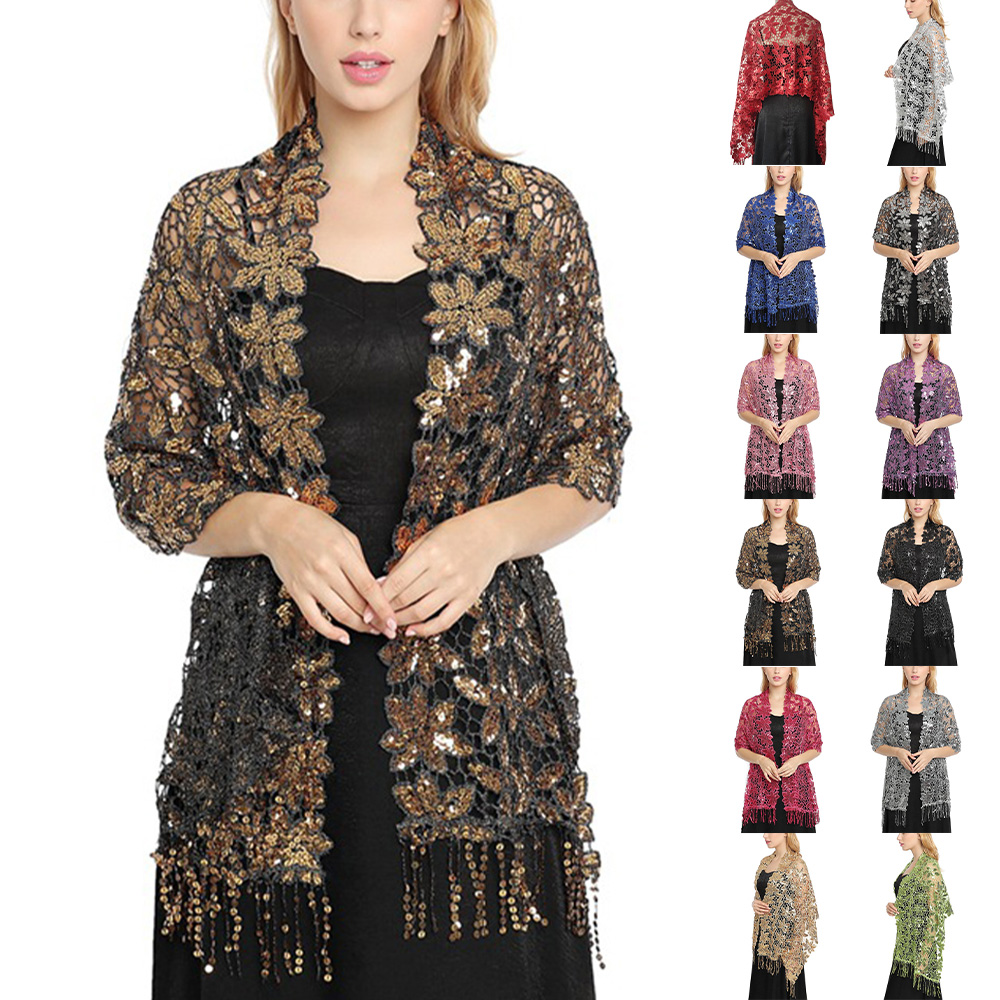Bridal Wedding Hollow Sequin L - Stole Wedding Shawl recensie en prijs