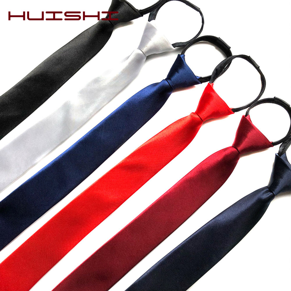 HUISHI Pre-tied Zipper Tie Nec - Skinny Tie Men recensie en prijs