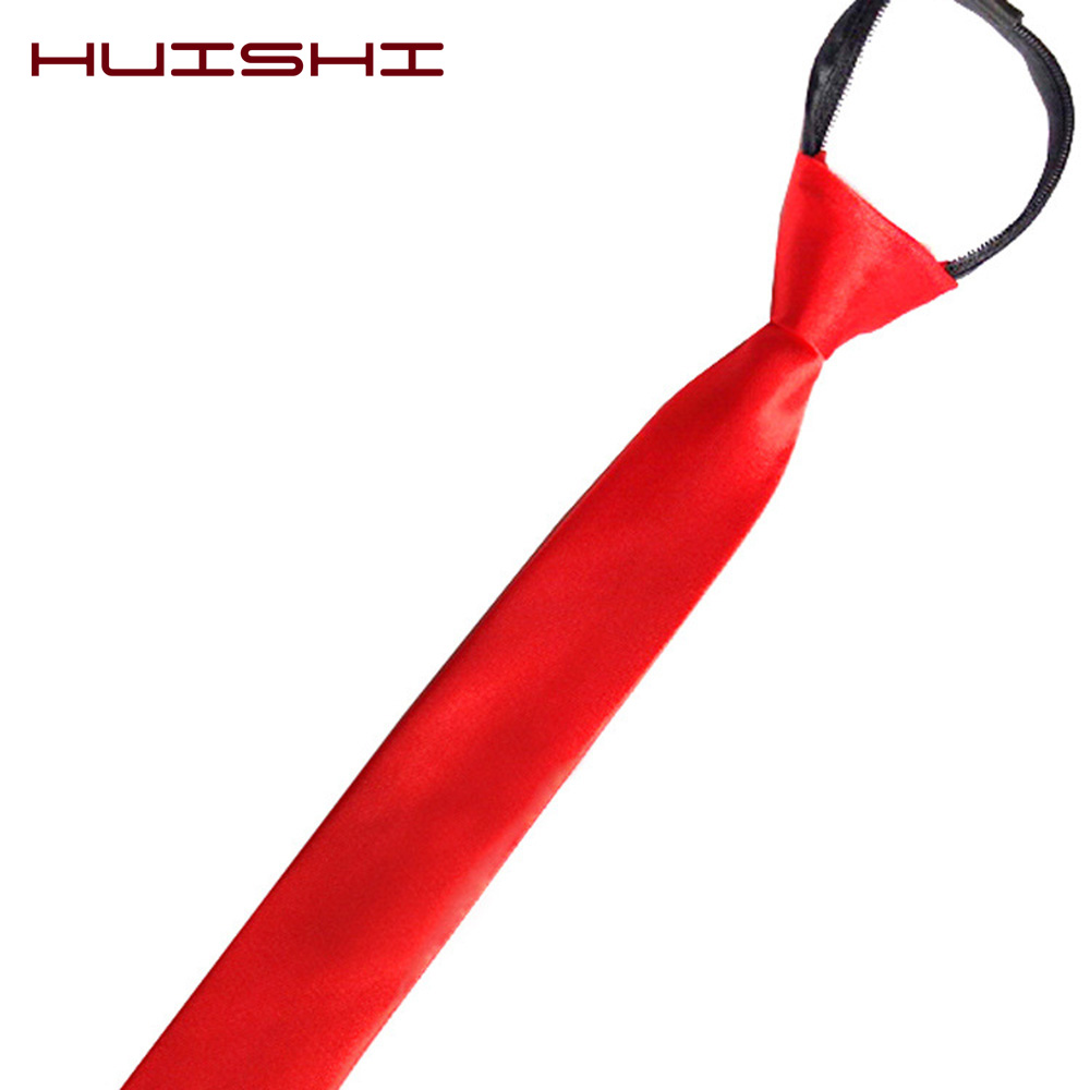 HUISHI Pre-tied Zipper Tie Nec - Skinny Tie Men recensie en prijs