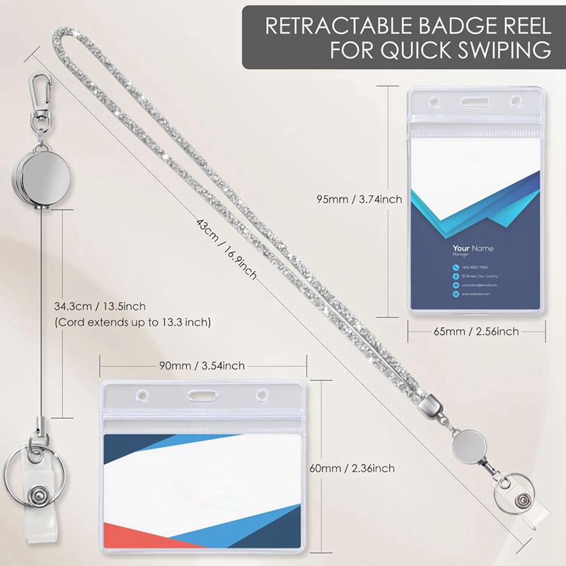 Lanyards for Id Badges 9 in 3  - Lanyard Badge Holder recensie en prijs