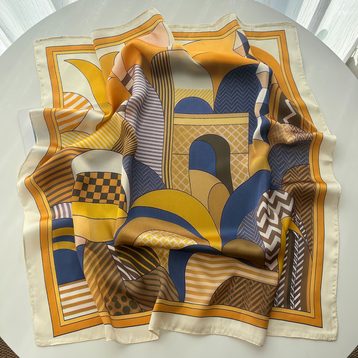 Luxury Square Scarf For Women  - Silk Neck Scarf recensie en prijs