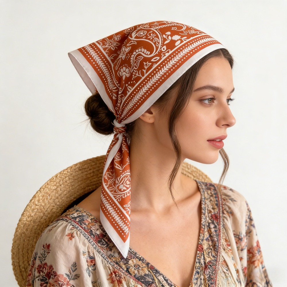 1Pc cashew print fashion silk  - Scarf Silk Square recensie en prijs