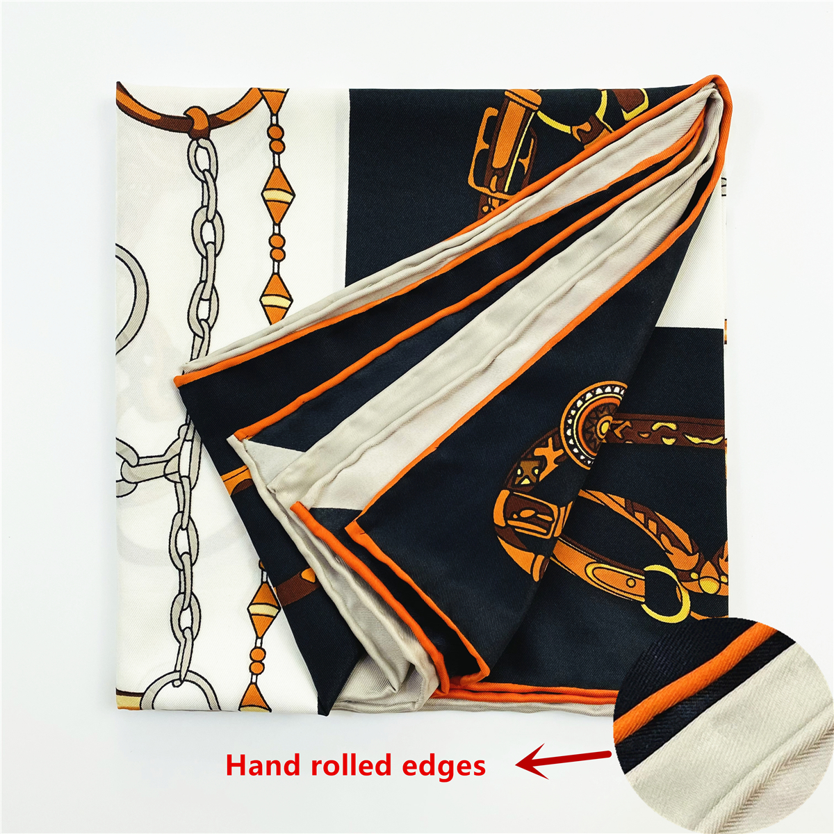 90cm Luxury Rope Tassels Twill - Scarf Silk Square recensie en prijs
