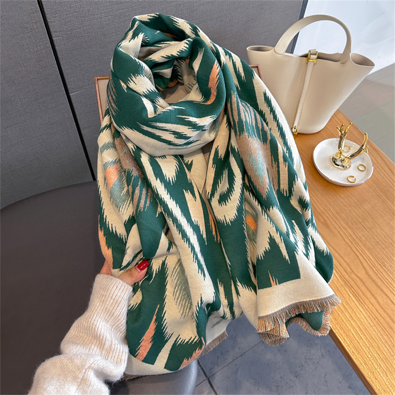 2025 Brand Warm Cashmere Ponch - Woven Scarf Blanket recensie en prijs