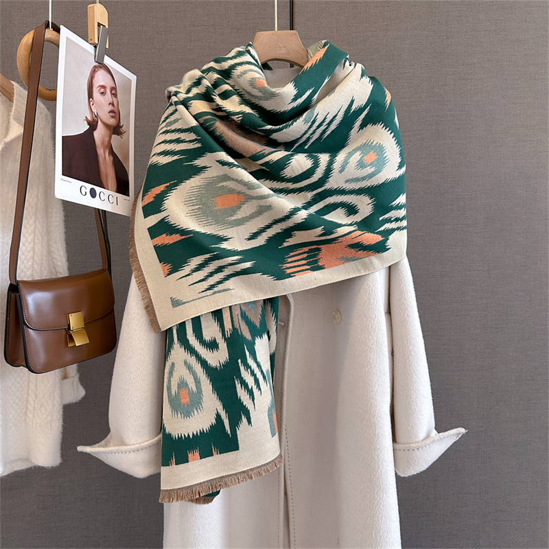 2025 Brand Warm Cashmere Ponch - Woven Scarf Blanket recensie en prijs