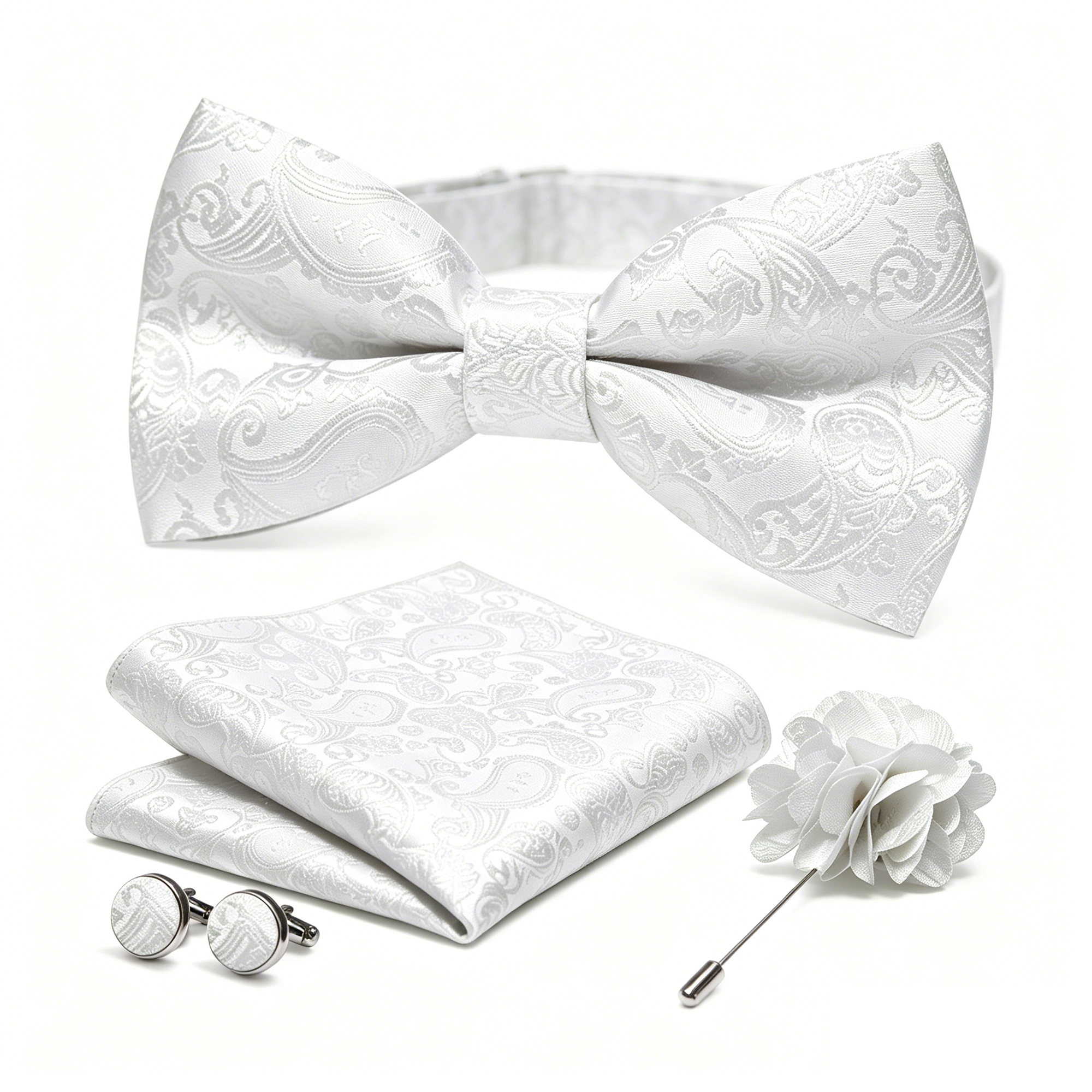 36pcs Black Silk Jacquard Pais - Bow Tie Pre Tied recensie en prijs