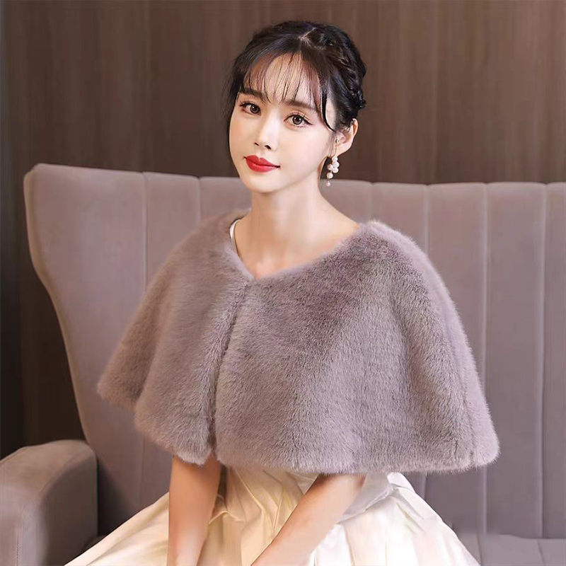 Women Winter Faux Fur Shawl El - Stole Wedding Shawl recensie en prijs