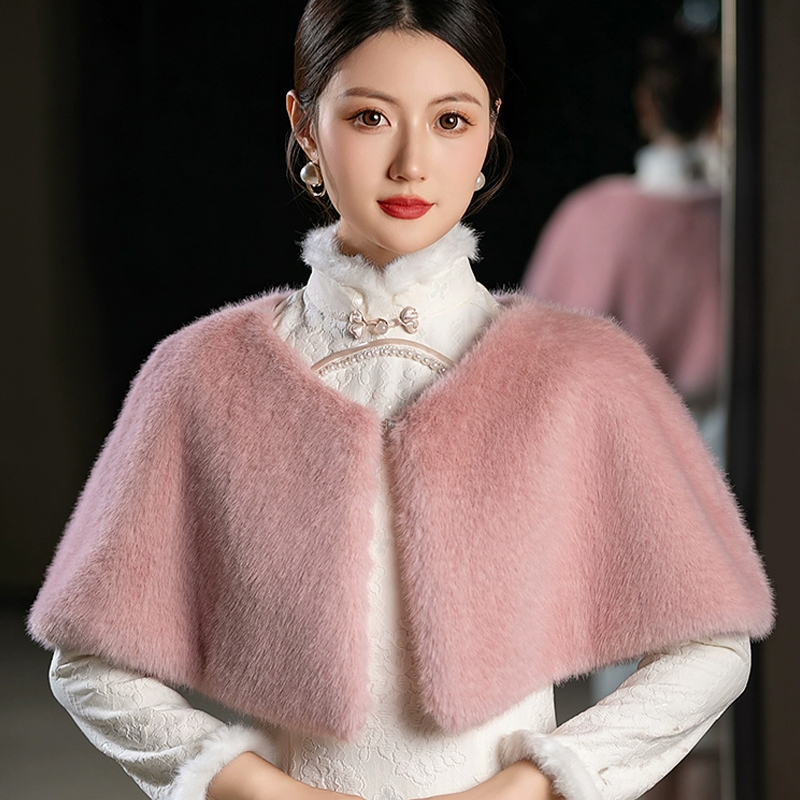 Women Winter Faux Fur Shawl El - Stole Wedding Shawl recensie en prijs