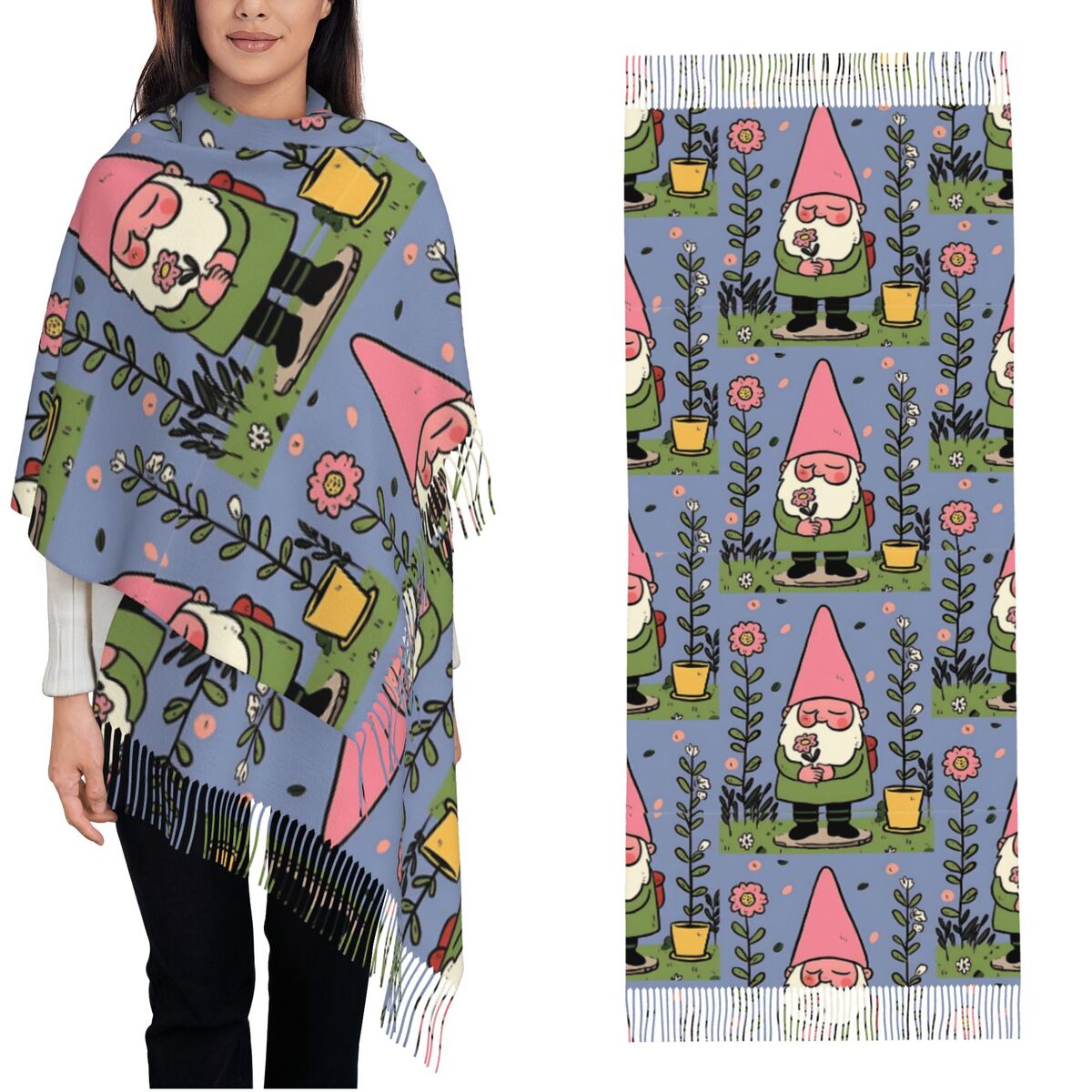 Mythical Garden Gnome Shawls W - Pashmina Wrap Large recensie en prijs