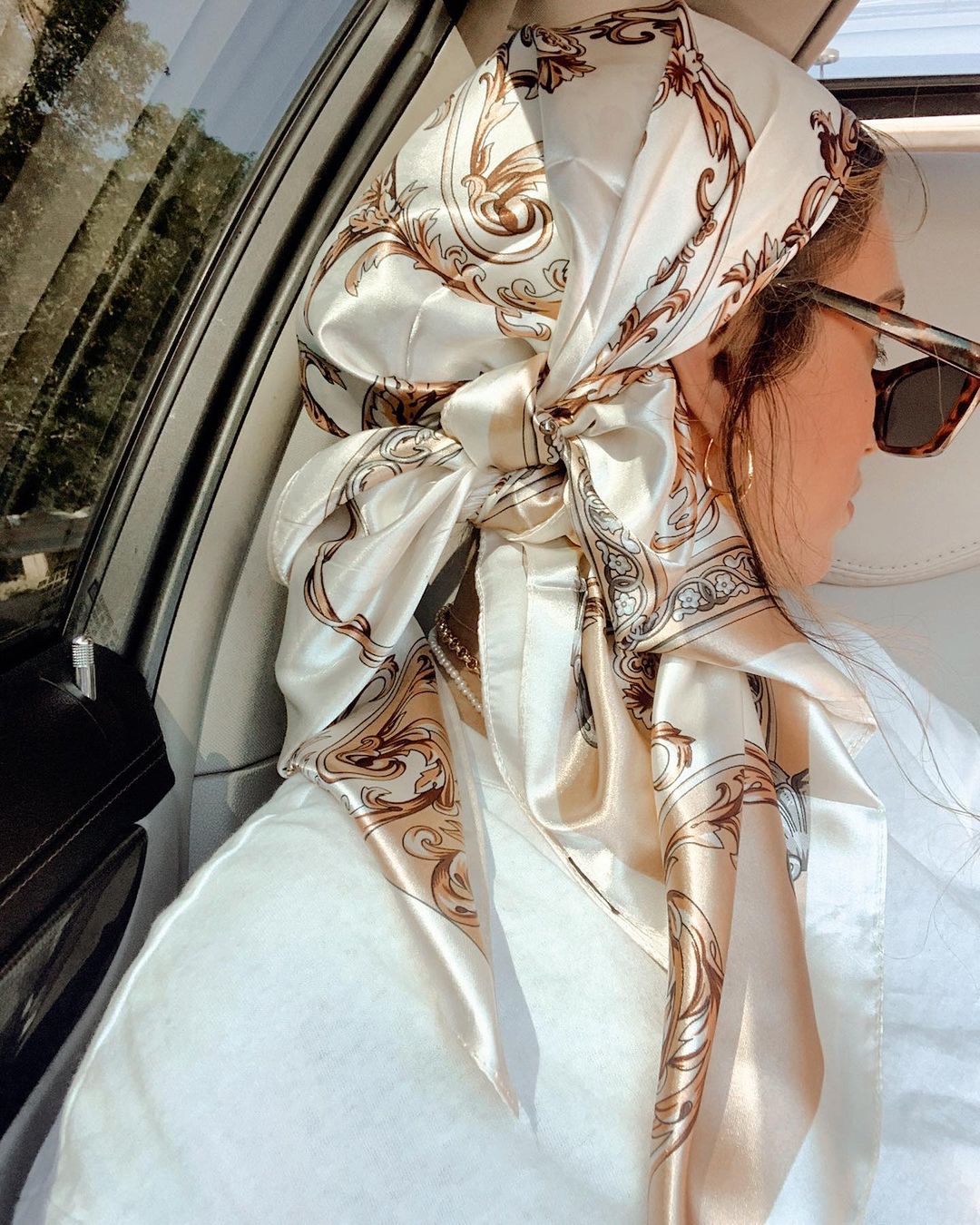 Satin Square Scarf Women Musli - Head Wrap Turban recensie en prijs