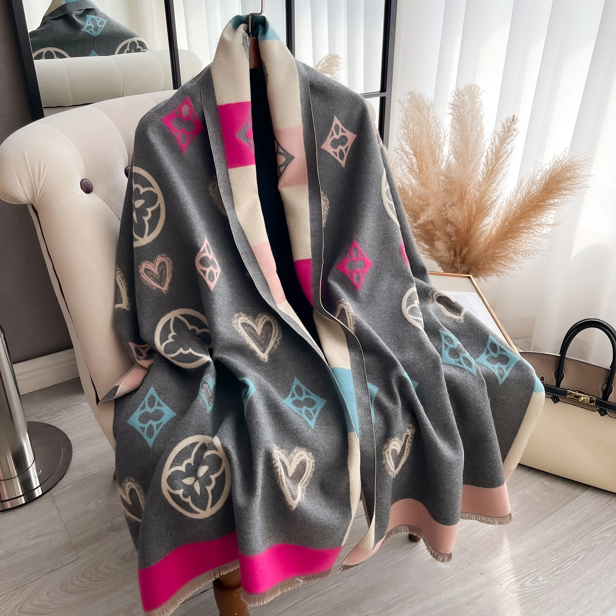 Luxury Cashmere Love Scarf Win - Woven Scarf Blanket recensie en prijs