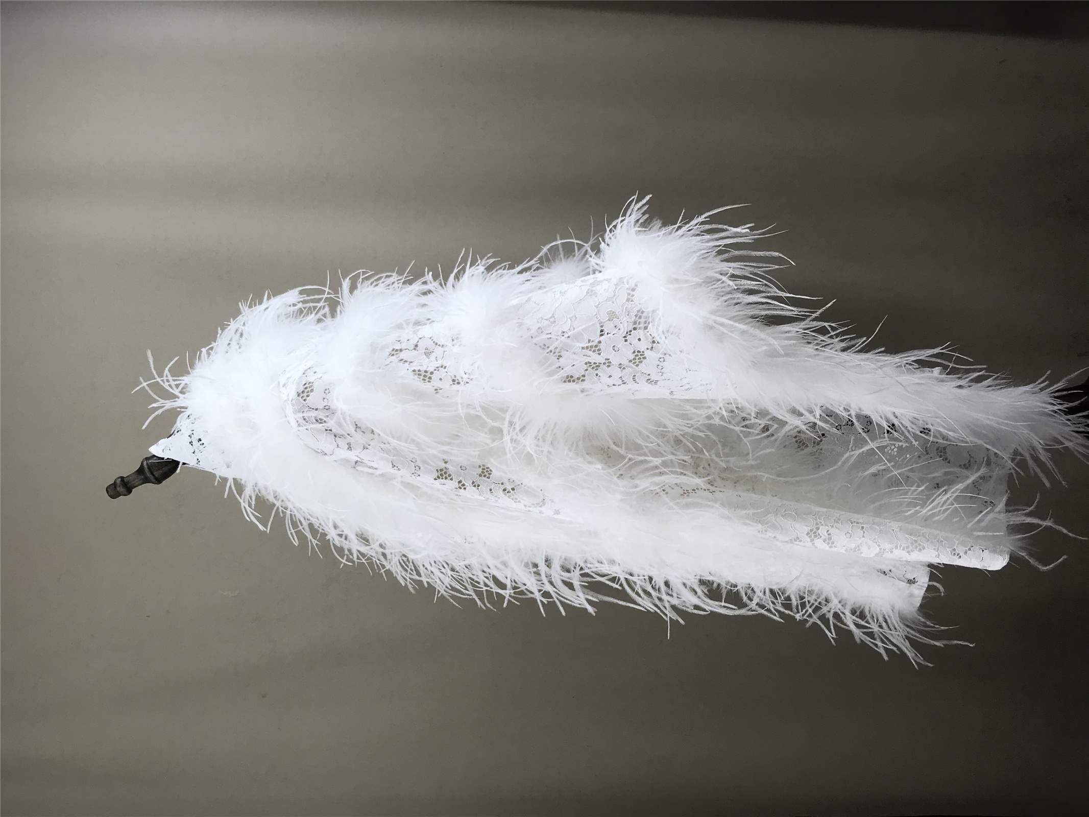 Real Ostrich Feather Lace Shaw - Stole Wedding Shawl recensie en prijs
