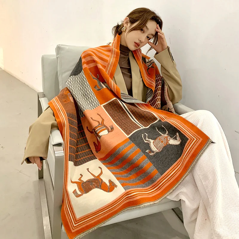 2024 New Luxury Winter Cashmer - Woven Scarf Blanket recensie en prijs