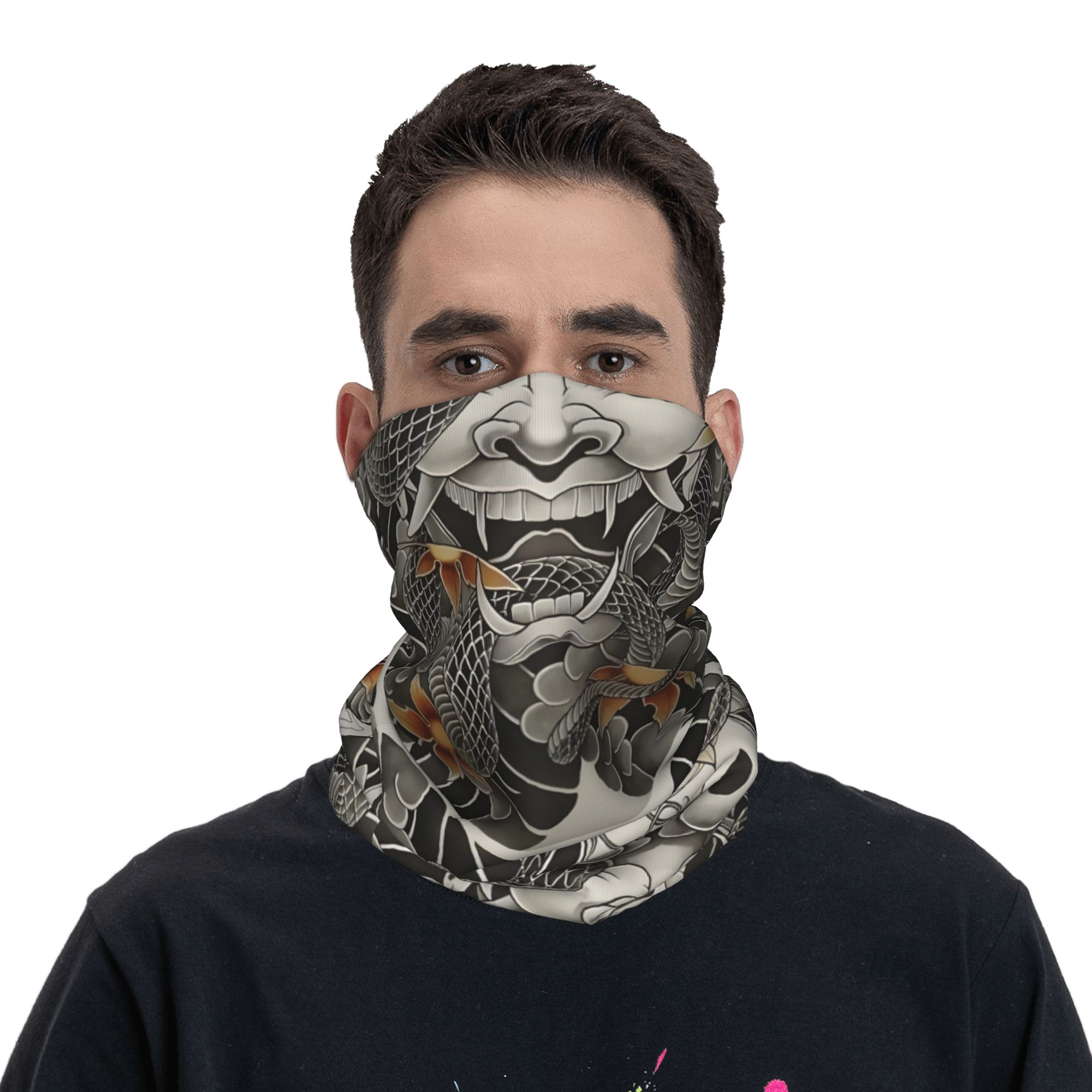 Custom Samurai Oni Demon Banda - Neck Warmer Tube recensie en prijs