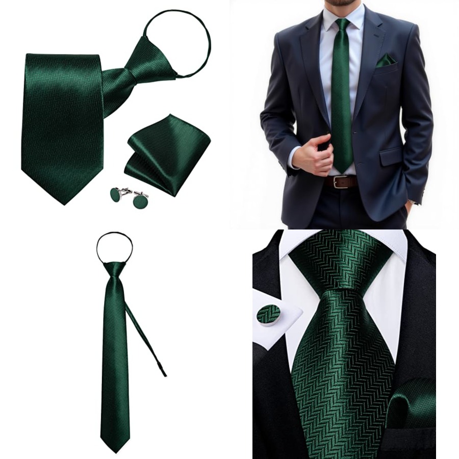 Silk Zipper Ties for Men,Paisl - Pocket Square Set recensie en prijs