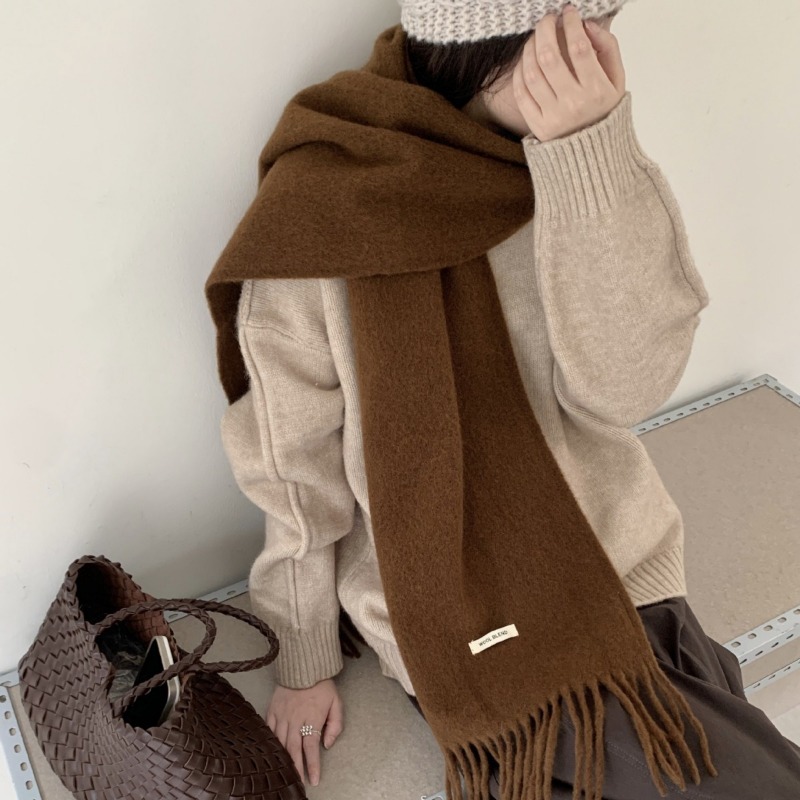 Korean Version Chic Solid Tass - Muffler Men Wool recensie en prijs