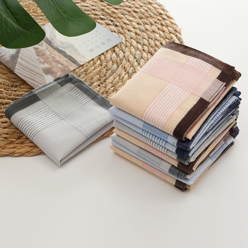 12Pcs 100% Cotton Yarn Dyed Ha - Handkerchief Cotton Men recensie en prijs