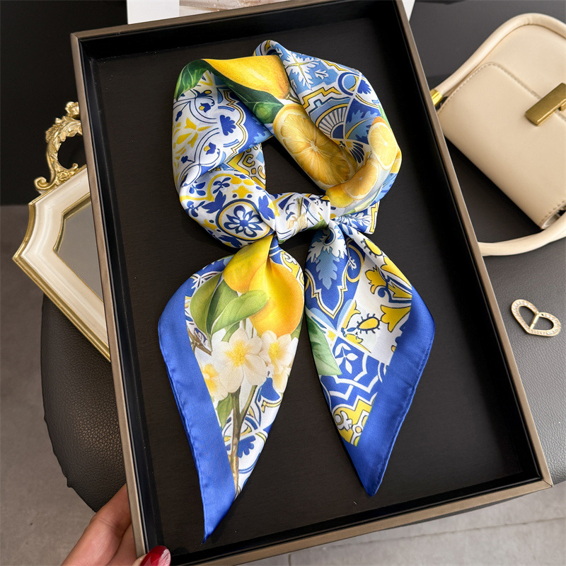 2026 New Fruit Print Silk Squa - Ascot Neck Scarf recensie en prijs