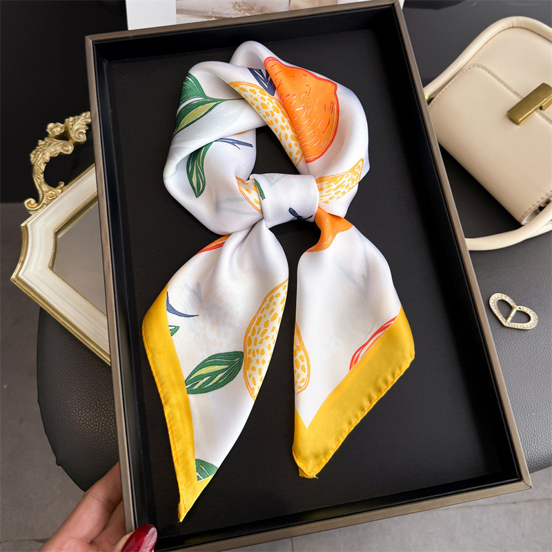 2026 New Fruit Print Silk Squa - Ascot Neck Scarf recensie en prijs