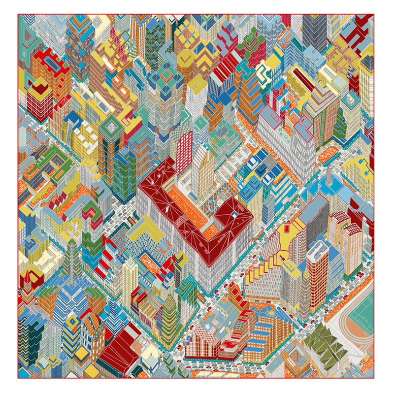 Silk Scarf Women Magic City Pr - Scarf Silk Square recensie en prijs