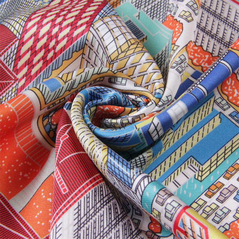 Silk Scarf Women Magic City Pr - Scarf Silk Square recensie en prijs