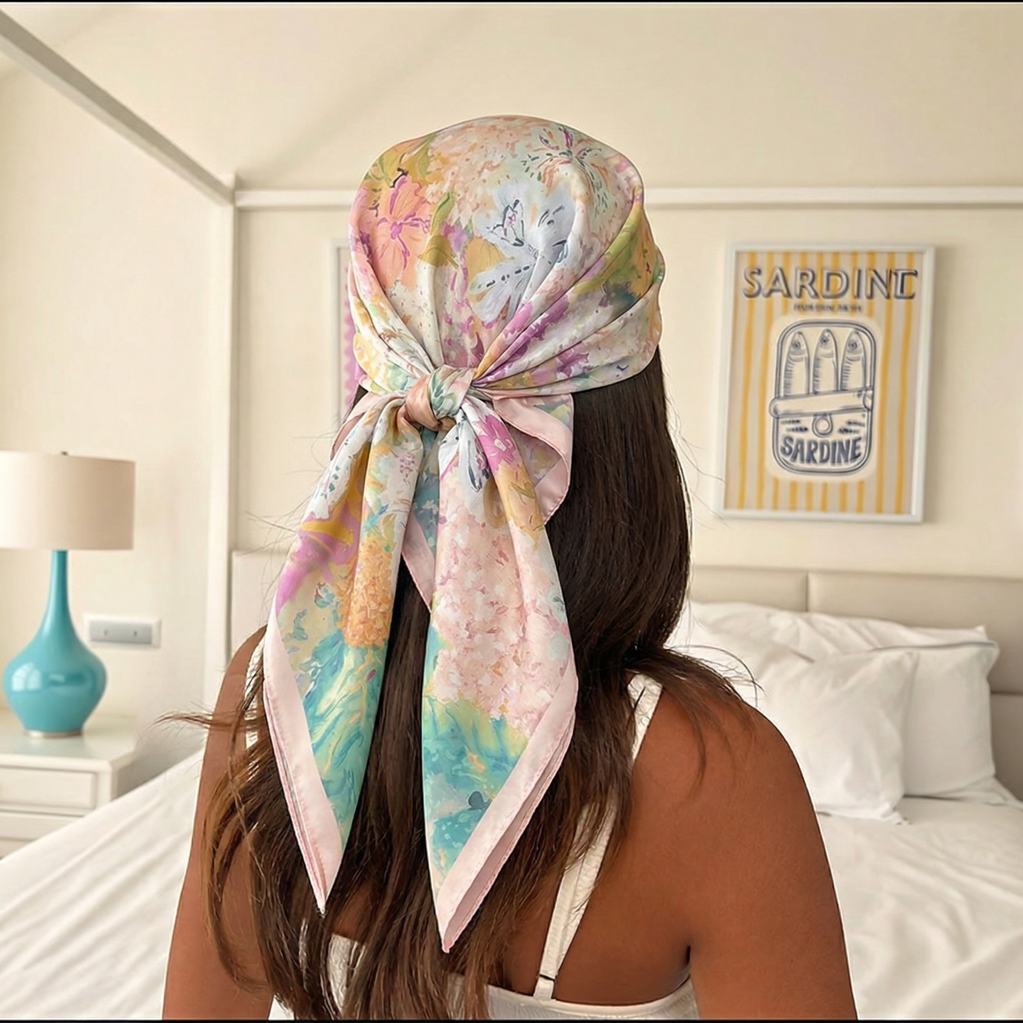 70*70cm Square Silk Scarf for  - Ascot Neck Scarf recensie en prijs