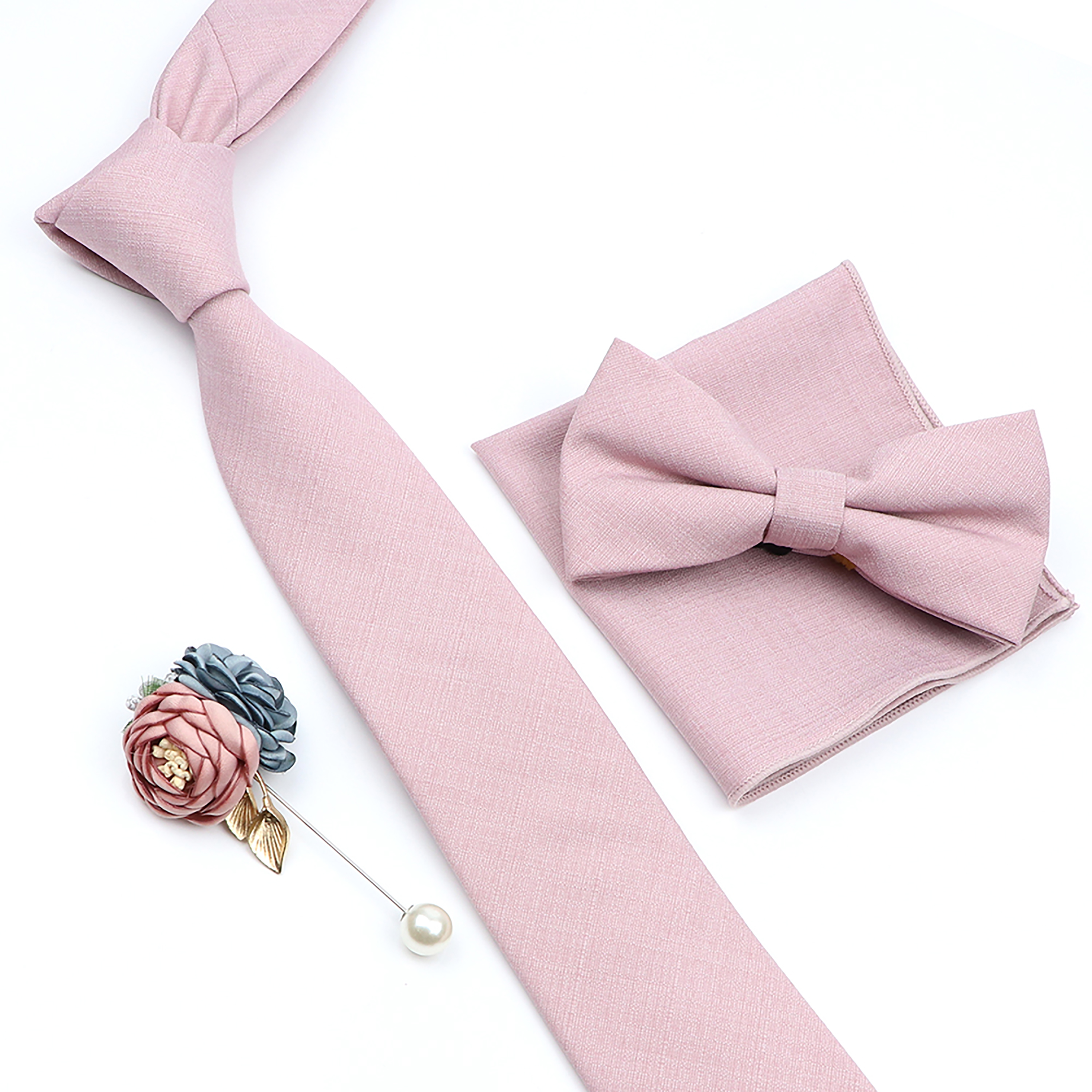 Beautiful Solid Color Tie Broo - Skinny Tie Men recensie en prijs