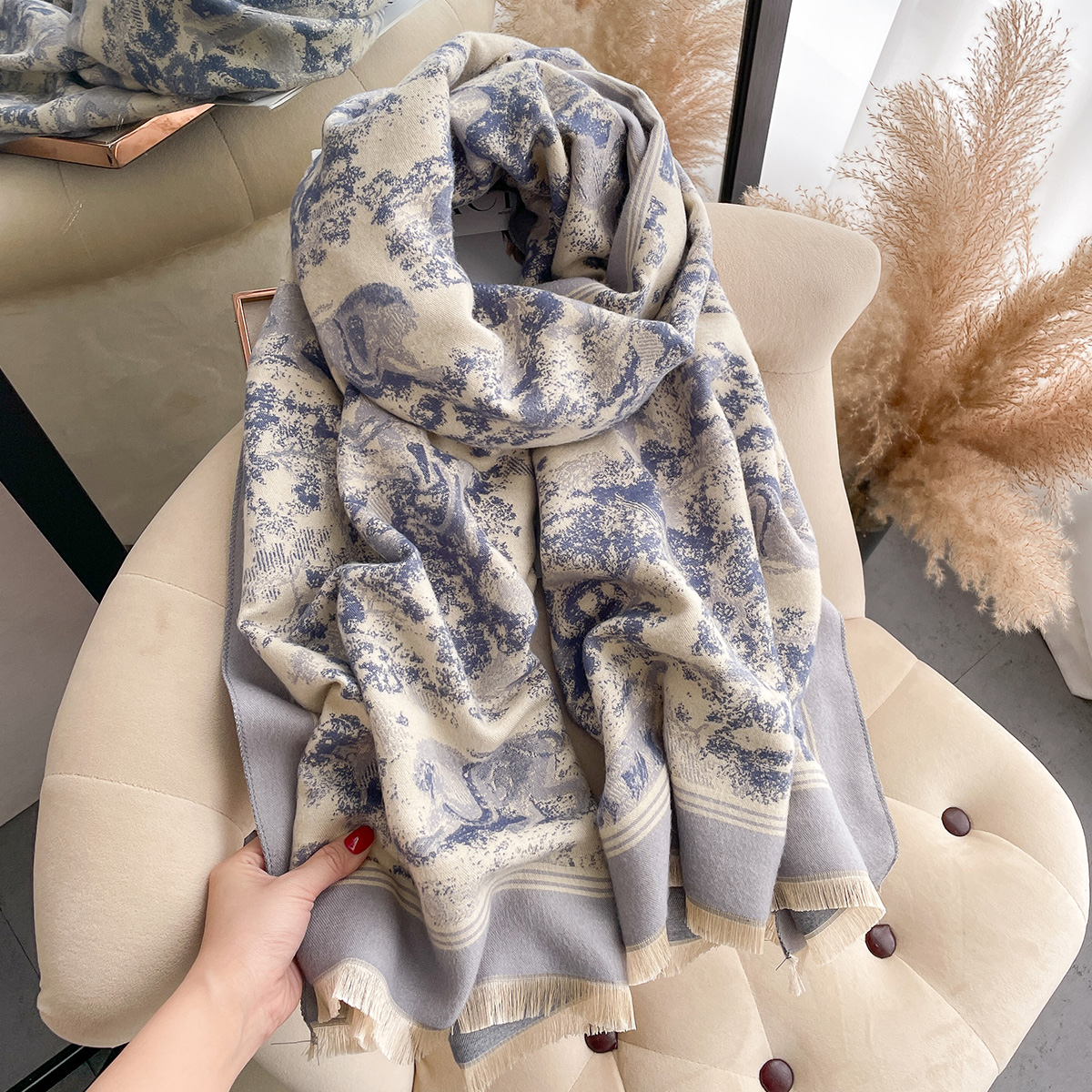 Luxury Winter Cashmere Scarf W - Woven Scarf Blanket recensie en prijs