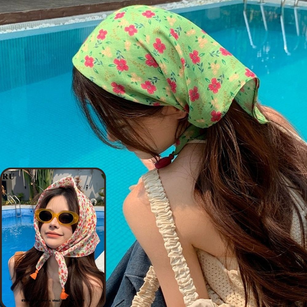 Summer Scarf Colorful Flower P - Bandana Cotton recensie en prijs