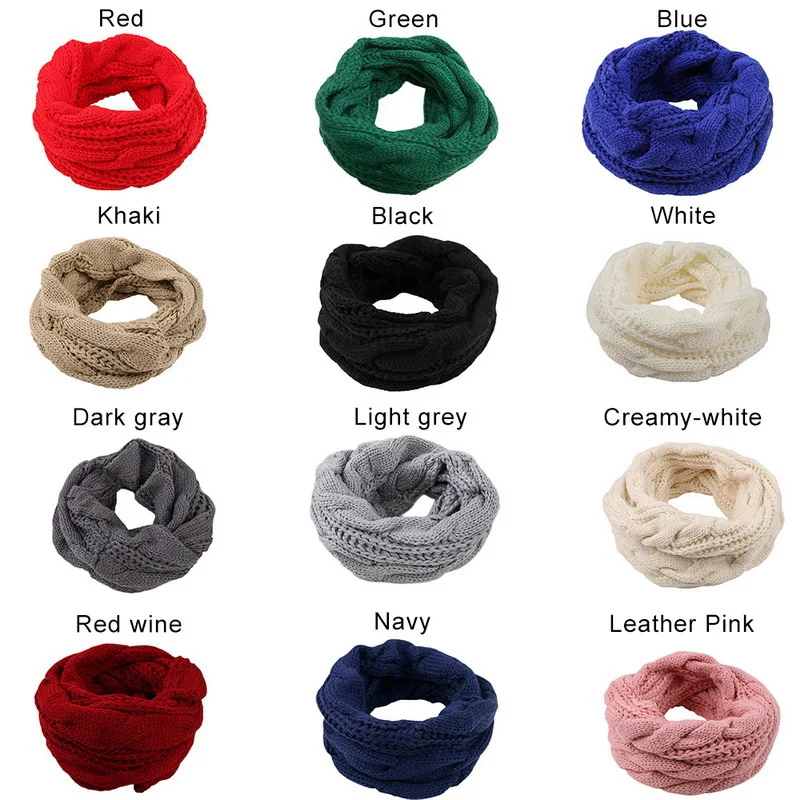 Men Women Boys Girls Thick Rib - Infinity Scarf Knit recensie en prijs