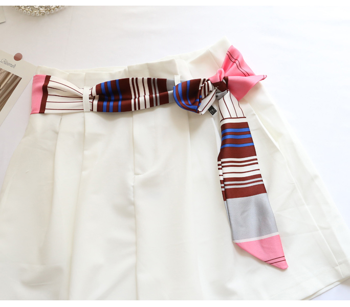 TOP Small Long Silk Neckerchie - Silk Tie Striped recensie en prijs